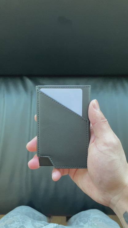 Slim Leather Pop Up Card Holder - PHL EDITION